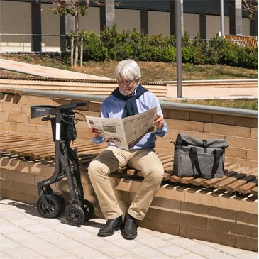 Andador para la compra plegable con bolsa extraible