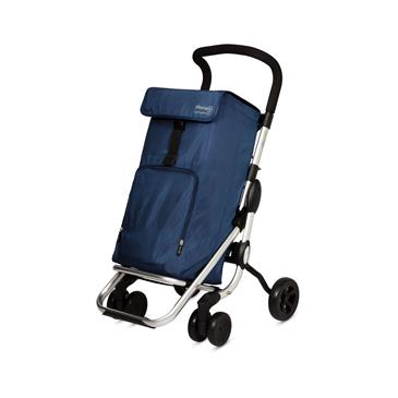 Carro para la compra plegable. Color azul