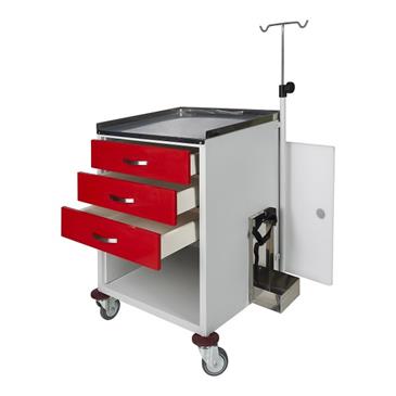 Carro de emergencia 3 cajones epoxi