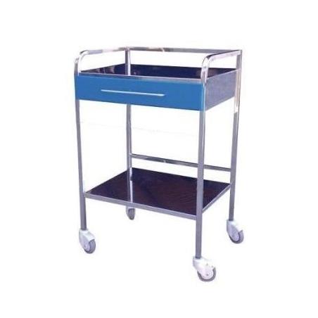 Mesa auxiliar 1 cajón inox