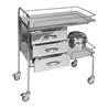 Carro de curas acero inox con 3 cajones