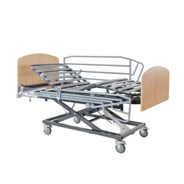 Cama+carro elevador Nules Plus completa, lamas madera+colchón pol+montaje
