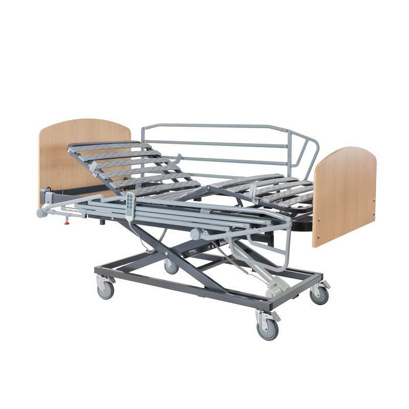 Cama+carro elevador Nules Plus completa, lamas madera+colchón pol+montaje