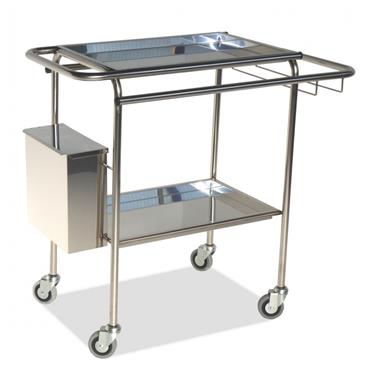 Carro para curas 2 bandejas inox.