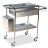 Carro para curas 2 band. + 2 cajones inox.