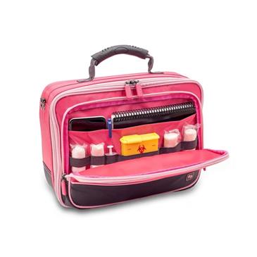 Maletin de enfermeria compacto. Color rosa