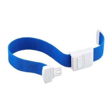 Torniquete hemostatico color azul. Sin latex