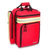 Mochila emergencias de soporte vital básico. Color rojo