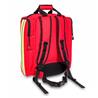 Mochila emergencias de soporte vital básico. Color rojo