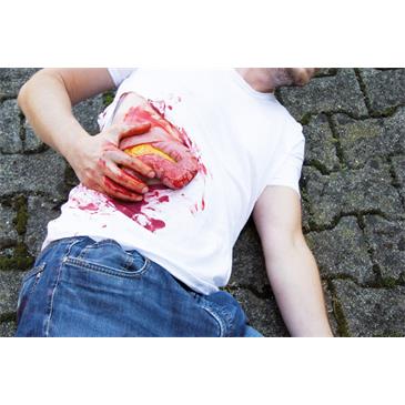 Molde “herida por protrusión del intestino grueso"
