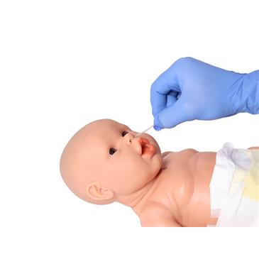Maniquí de recién nacido niña para prácticas de enfermería