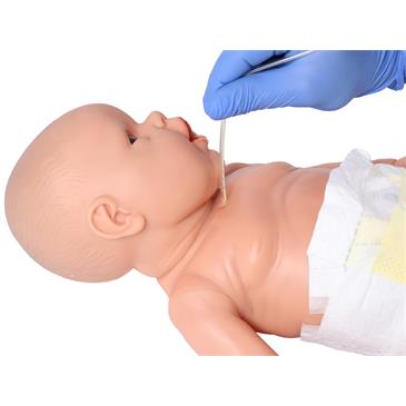 Maniquí de recién nacido niña para prácticas de enfermería