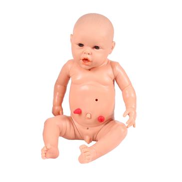 Maniquí de recién nacido niño para prácticas de enfermería