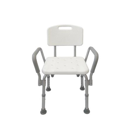 Silla de ducha regulable con reposabrazos Silla de ducha regulable con reposabrazos