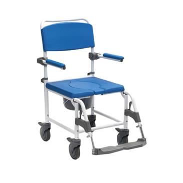 Silla de ducha/wc con ruedas pequeñas