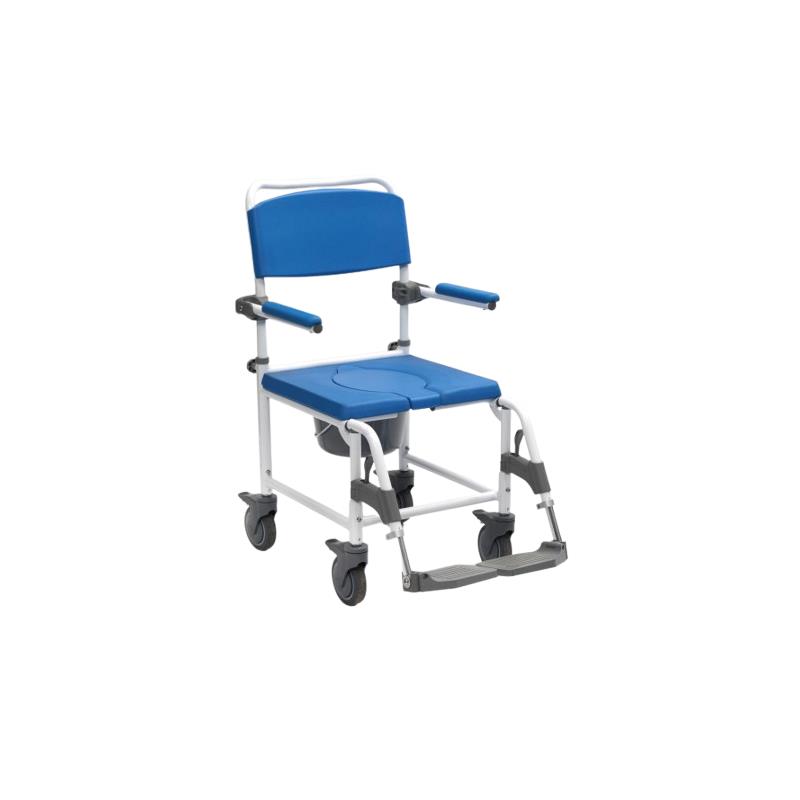 Silla de ducha/wc con ruedas pequeñas