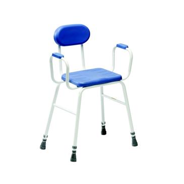 Silla de ducha con asiento acolchado