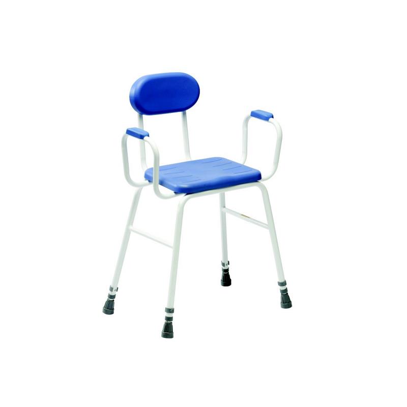 Silla de ducha con asiento acolchado