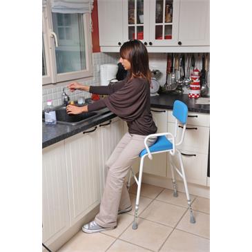 Silla de ducha con asiento acolchado