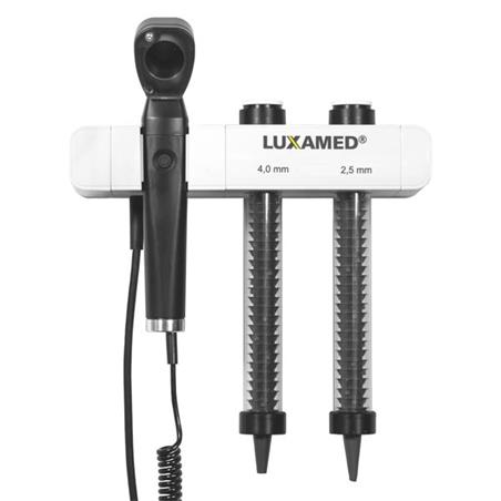 Otoscopio de pared con dispensador de espéculos Otoscopio de pared con dispensador de espéculos