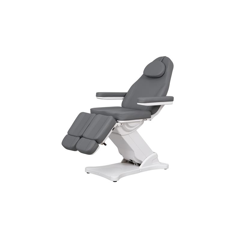 Sillón de podología con 3 motores gris oscuro