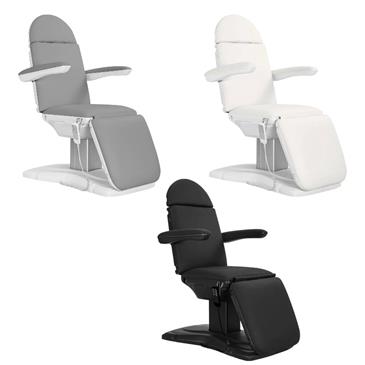 Sillón eléctrico con 3 motores. Color gris.