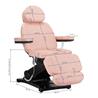 Sillón eléctrico con agujero facial y 3 motores. Color rosa