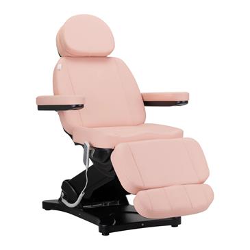 Sillón eléctrico con agujero facial y 3 motores. Color rosa