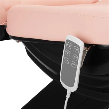 Sillón eléctrico con agujero facial y 3 motores. Color rosa