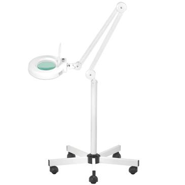 Lámpara lupa LED con intensidad de luz regulable. Base 5 ruedas