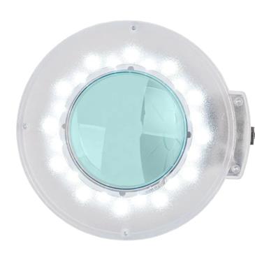 Lámpara lupa LED con intensidad de luz regulable. Base 5 ruedas