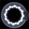 Lámpara lupa LED con intensidad de luz regulable. Base 5 ruedas