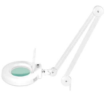 Lámpara lupa LED con intensidad de luz regulable. Base 5 ruedas