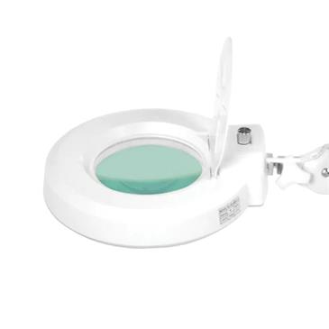 Lámpara lupa LED con intensidad de luz regulable. Base 5 ruedas