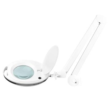 Lámpara lupa 60 diodos LED con intesidad de luz regulable. Base redonda