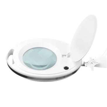 Lámpara lupa 60 diodos LED con intesidad de luz regulable. Base redonda
