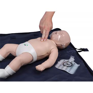 Maniquí neonatal con indicador luminoso para RCP