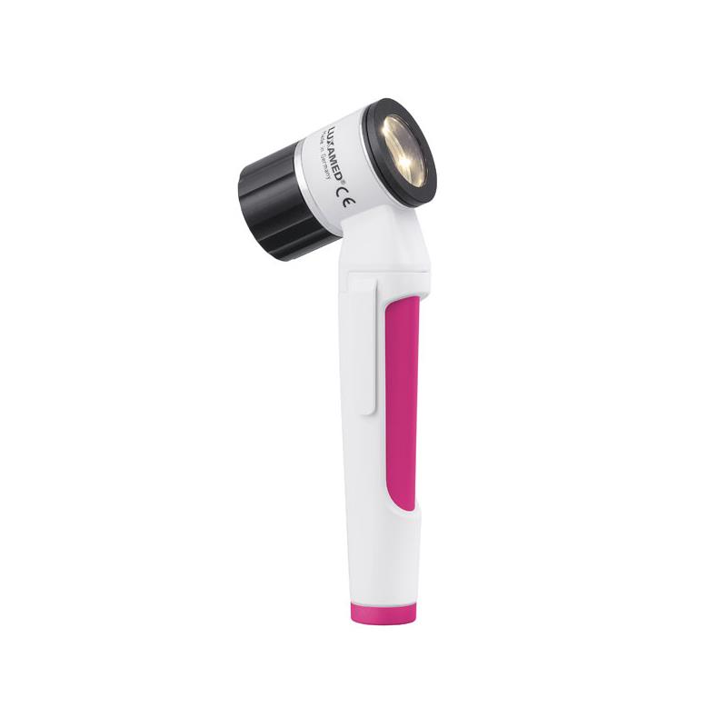 Dermatoscopio LuxaScope LED 2,5 V. Color fucsia