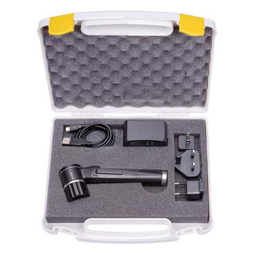 Dermatoscopio LED LuxaScope 3,7 V recargable por USB. Color blanco