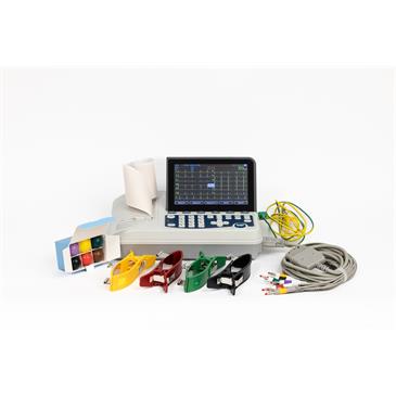 Electrocardiografo 3 canales con pantalla LCD a color 7"
