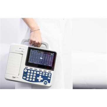 Electrocardiografo 6 canales con pantalla LCD a color 7"