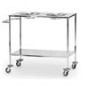 Carro inox con 2 cubetas para escayola
