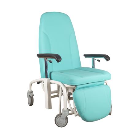 Sillón hospitalario con reposapiernas y ruedas Sillón hospitalario con reposapiernas y ruedas