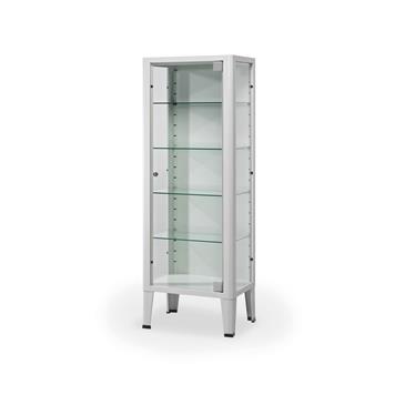 Vitrina 1 puerta con 4 estantes