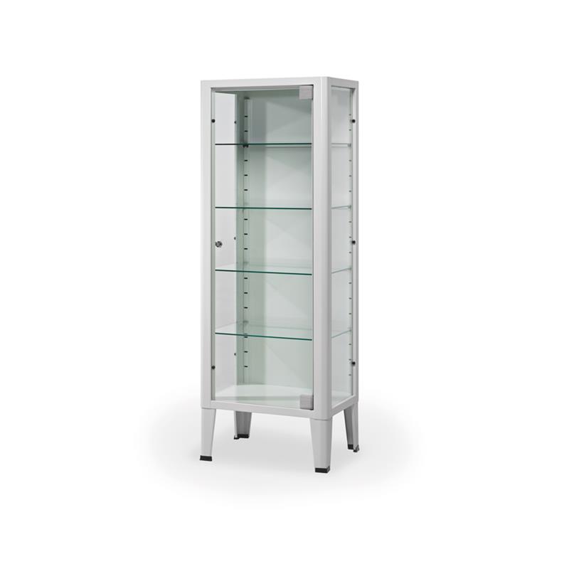 Vitrina 1 puerta con 4 estantes