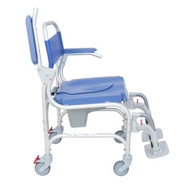 Silla de baño aluminio Atlantic con ruedas pequeñas