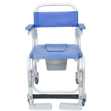 Silla de baño aluminio Atlantic con ruedas pequeñas