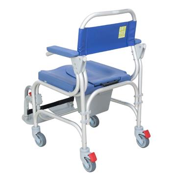 Silla de baño aluminio Atlantic con ruedas pequeñas