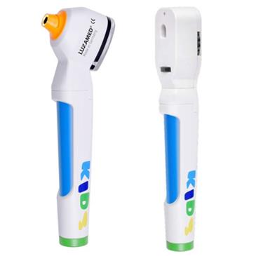 Otoscopio y oftalmoscopio portátil pediátrico con luz LED