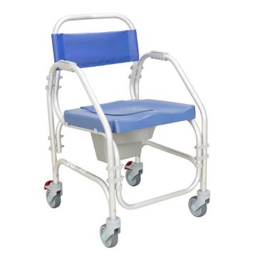 Silla de baño Pacific aluminio con ruedas